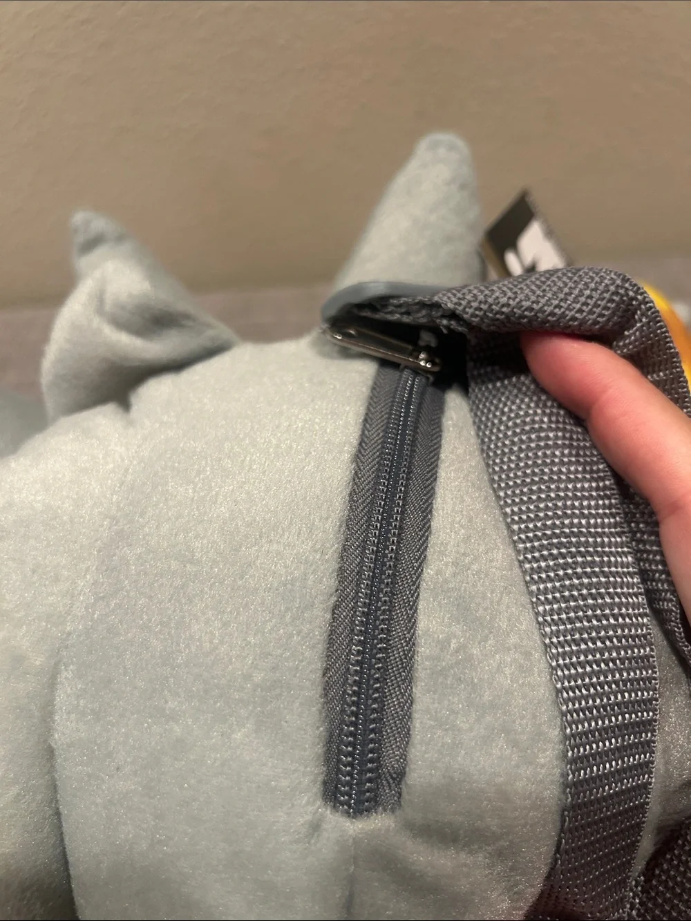 Sonic the Hedgehog Plush Backpack Silver